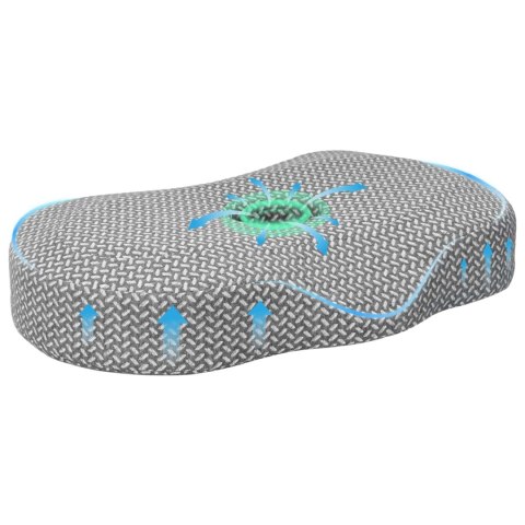 PODUSZKA Z PODUSZKĄ SZARY 55X36X10CM POLIESTER