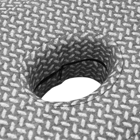 PODUSZKA Z PODUSZKĄ SZARY 55X36X10CM POLIESTER