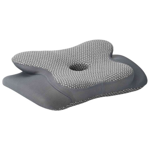 VidaXL Poduszka z poduszką Szary 60 x 37 x 13 cm Poliester