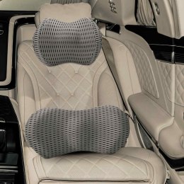 VidaXL Poduszka z poduszką Z regulacją 2 pcs Szary 4D Siateczka