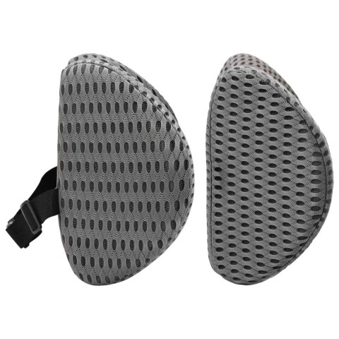 PODUSZKA Z PODUSZKĄ Z REGULACJĄ 2 SZT SZARY 4D SIATECZKA