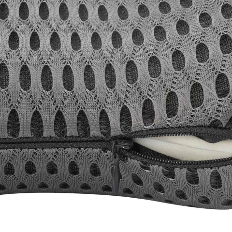 PODUSZKA Z PODUSZKĄ Z REGULACJĄ 2 SZT SZARY 4D SIATECZKA