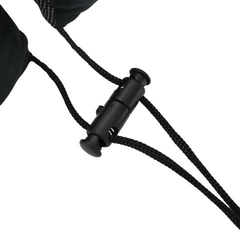 VidaXL Poduszka z poduszką Z regulacją Czarny 28 x 25 x 14 cm Aksamit