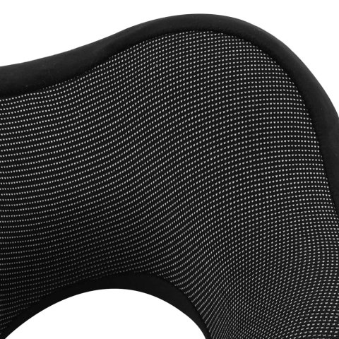 VidaXL Poduszka z poduszką Z regulacją Czarny 28 x 25 x 14 cm Aksamit