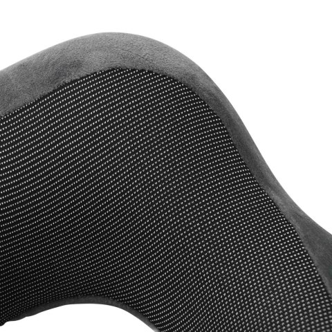 VidaXL Poduszka z poduszką Z regulacją Szary 28 x 25 x 14 cm Aksamit