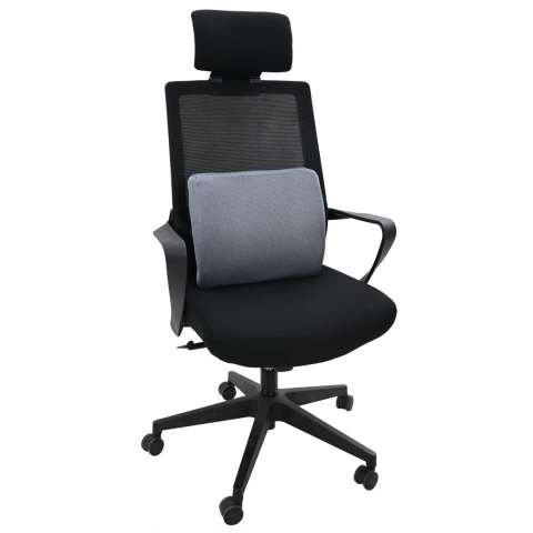 VidaXL Poduszka z poduszką Z regulacją Szary 34 x 31.5 x 12 cm Siatka