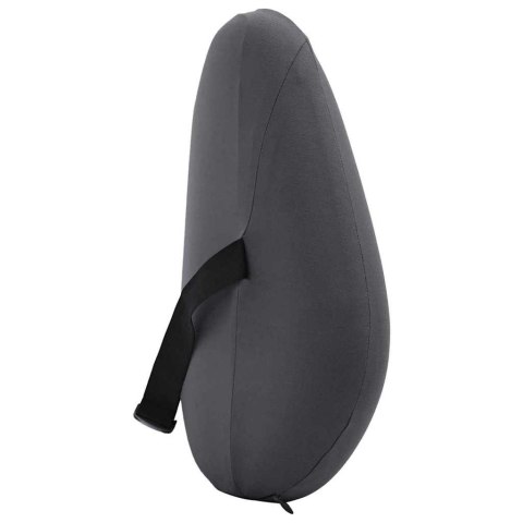 PODUSZKA Z PODUSZKĄ Z REGULACJĄ SZARY 42X32X14CM POLIESTER