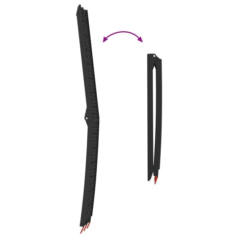 RAMPA ZAŁADUNKOWA 2 SZT CZARNY 222X29X14CM ALUMINIUM