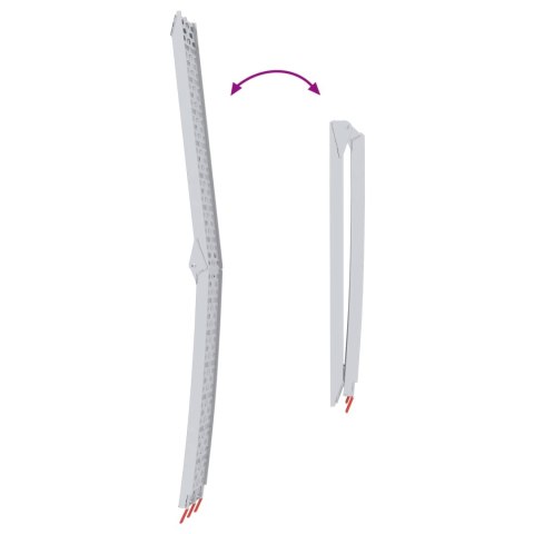 VidaXL Rampa załadunkowa 2 pcs Srebrny 222 x 29 x 14 cm Aluminium