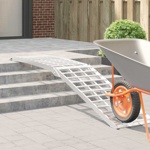 RAMPA ZAŁADUNKOWA SREBRNY 230X44X13CM ALUMINIUM