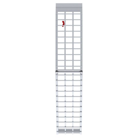 RAMPA ZAŁADUNKOWA SREBRNY 230X44X13CM ALUMINIUM