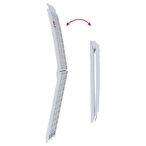 RAMPA ZAŁADUNKOWA SREBRNY 230X44X13CM ALUMINIUM