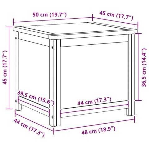 VidaXL Skrzynia do przechowywania Gładki
