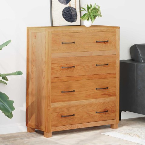 KOMODA SZAFKA Z SZUFLADĄ BRĄZOWA 80X 35X 95CM