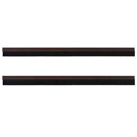 VidaXL Szczotki uszczelniające do drzwi samoprzylepne 2 pcs Brązowy