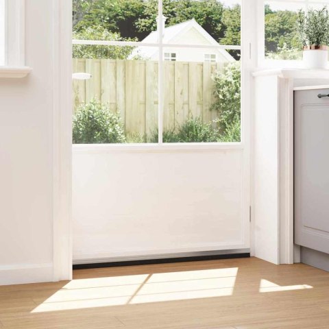 VidaXL Szczotki uszczelniające do drzwi samoprzylepne 2 pcs Srebrny