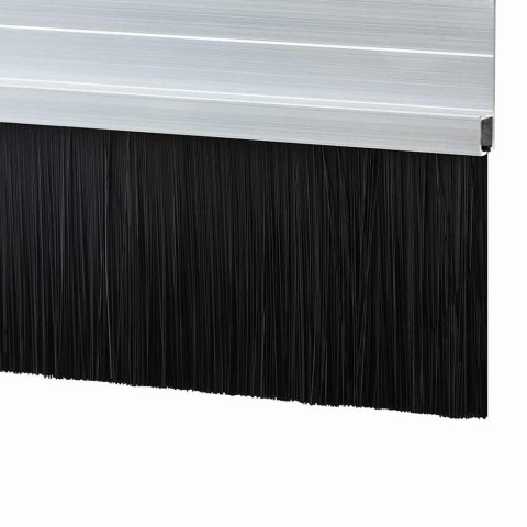 VidaXL Szczotki uszczelniające do drzwi samoprzylepne 2 pcs Srebrny