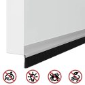 VidaXL Szczotki uszczelniające do drzwi samoprzylepne 2 pcs Srebrny