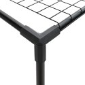 VidaXL 3-poziomowy stojak na rośliny Czarny 400 x 32 x 104 cm Stal