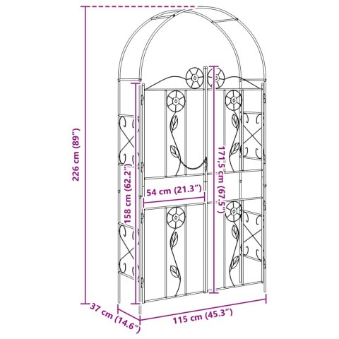 ŁUK OGRODOWY GŁADKI ZIELONY