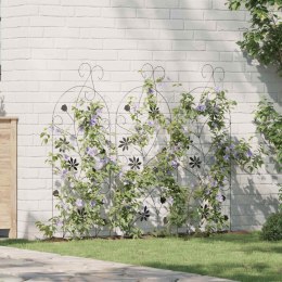 VidaXL Ogrodzenie Ogrodowe 3 pcs Czarny 112 x 40 cm Stal