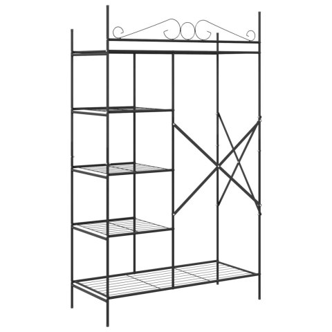 NOWOCZESNA SZAFA OTWARTA REGAŁ GARDEROBA METALOWY STOJAK MINIMALISTYCZNY