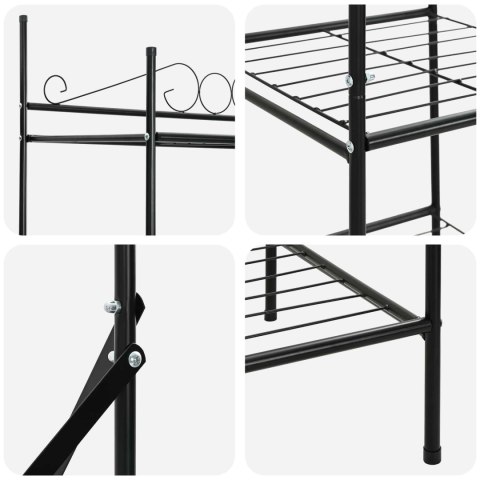 NOWOCZESNA SZAFA OTWARTA REGAŁ GARDEROBA METALOWY STOJAK MINIMALISTYCZNY