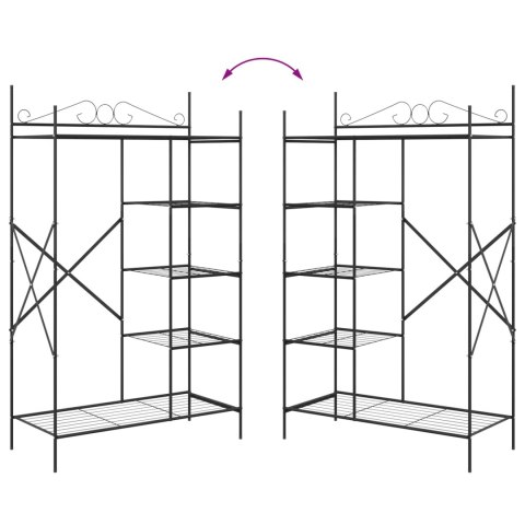 NOWOCZESNA SZAFA OTWARTA REGAŁ GARDEROBA METALOWY STOJAK MINIMALISTYCZNY