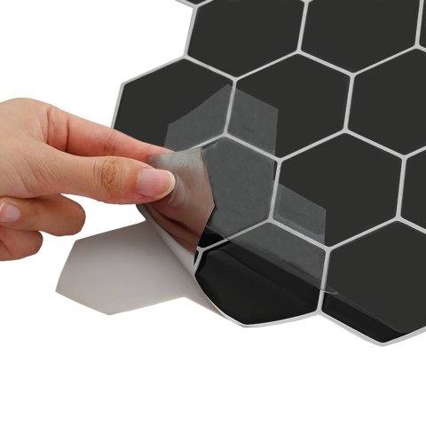 VidaXL Płytka heksagonalna 50 pcs Szary 30 x 30 cm Poliuretan i PET