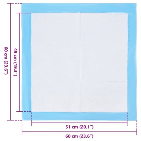 VidaXL Podkład treningowy dla zwierząt 50 pcs 60 x 60 cm