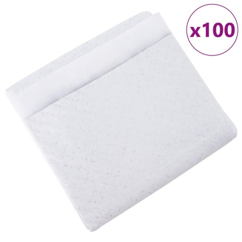 VidaXL Podkład treningowy dla zwierząt Gładki 100 pcs 60 x 45 cm