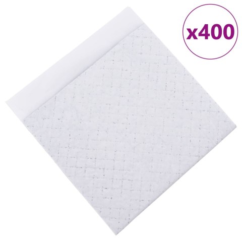 VidaXL Podkład treningowy dla zwierząt Gładki 400 pcs 45 x 33 cm