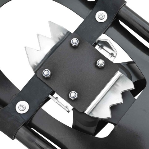 VidaXL Rakiety śnieżne 3 w 1 z kijami trekkingowymi Czarny 21 cali