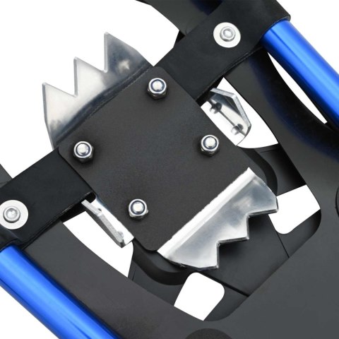 VidaXL Rakiety śnieżne 3 w 1 z kijami trekkingowymi Niebieski 25 cali