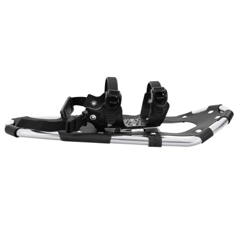 VidaXL Rakiety śnieżne 3 w 1 z kijami trekkingowymi Srebrny 21 cali