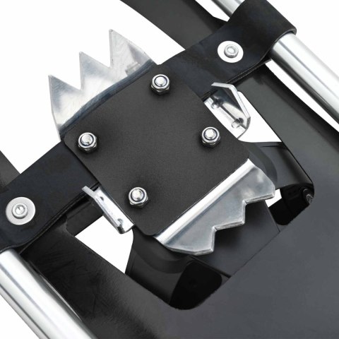 VidaXL Rakiety śnieżne 3 w 1 z kijami trekkingowymi Srebrny 25 cali