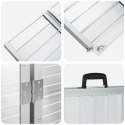 VidaXL Rampa dla wózka inwalidzkiego Srebrny 62 x 73 x 5 cm Aluminium