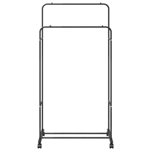 VidaXL Wieszak na Ubrania Gładki Czarny