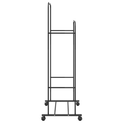 VidaXL Wieszak na Ubrania Gładki Czarny