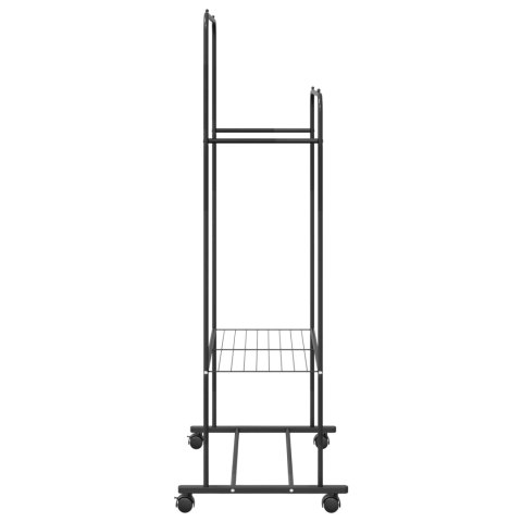 VidaXL Wieszak na Ubrania Gładki Czarny