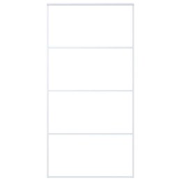 VidaXL Drzwi przesuwne, szkło ESG i aluminium, 102,5x205 cm, białe