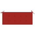 VidaXL Ławka ogrodowa z poduszką, 120 cm, bambusowa