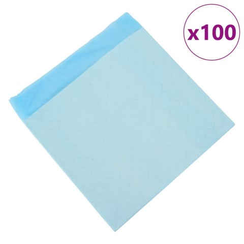 VidaXL Podkład treningowy dla zwierząt Gładki 100 pcs 45 x 33 cm