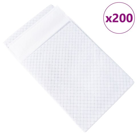 VidaXL Podkład treningowy dla zwierząt Gładki 200 pcs 120 x 80 cm