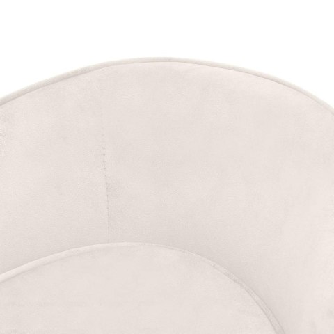 VidaXL Sofa dla psa, kremowa, 69x49x40 cm, pluszowa