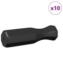VidaXL uchwyty do stołów futbolowych 10 pcs Czarny 3,1 x 3,1 x 17,8 cm