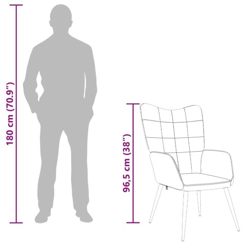 FOTEL MUSZTARDOWY OBITY TKANINĄ