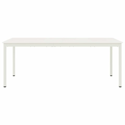 STÓŁ JADALNY BIAŁY 200X100X75CM LITE DREWNO SOSNOWE