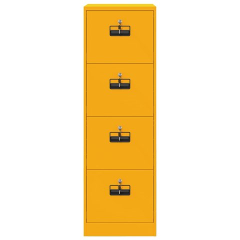 VidaXL Szafka na dokumenty 2 pcs Musztardowy Żółty 44 x 50 x 106.5 cm