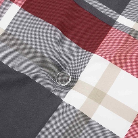 PODUSZKA NA KRZESŁO 2 PCS CZERWONA KRATA 58X 77X 4.5CM